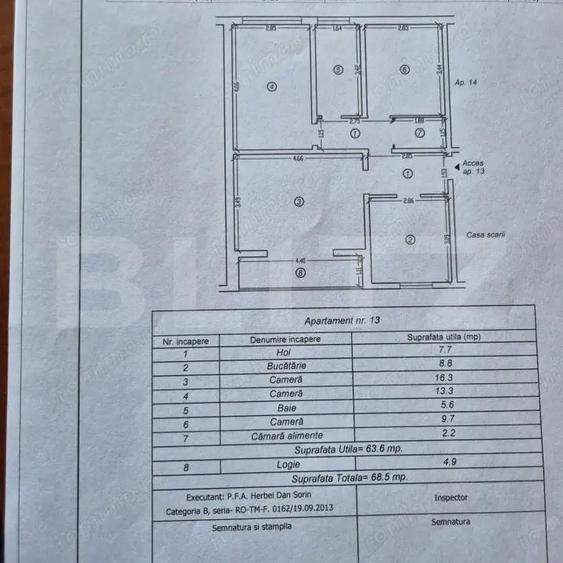 Apartament 3camere 1 baie decomandat - 2
