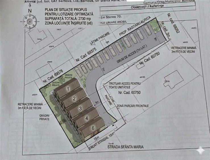 INVESTITIE PREMIUM BARNOVA: 2730 mp - 3200 mp Proiect 6 Case - 2