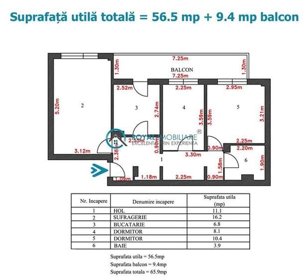Royal Imobiliare - Vanzare apartament 3 camere zona Malu Rosu - 18