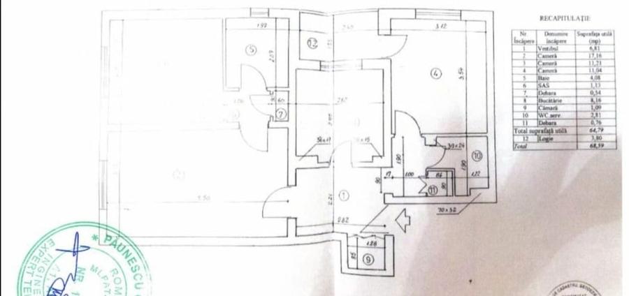 Chisinau - Arena Nationala - 3 camere , renovat , posibilitate montare centrala - 8