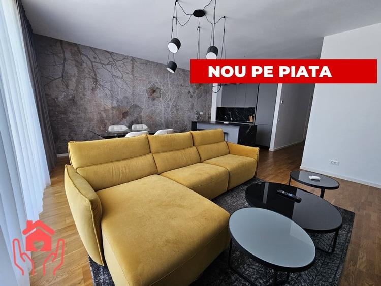 (Baneasa Shopping City-THE IVY)-3 camere mobilier ROVERE, vedere mixta, garaj! - 3