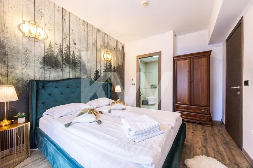 Apartament cu 2 camere decomandat, mobilat în Poiana Brașov