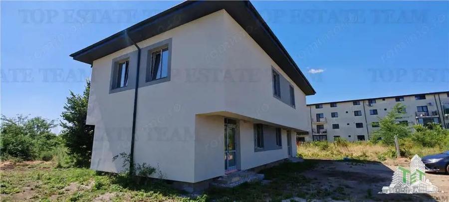 Vila individuala cuplata 5 camere, P+1+M, incalzire in pardoseala, toate utilitatile, 260 mp teren, - 2