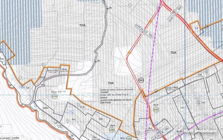 Teren Cordos, 900 mp, extravilan Cluj, Utr - TDA, posibilitate investitie - 3