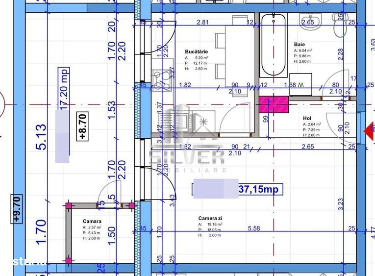 Apartament cu 1 camera/terasa de 17 mp/boxa/imobil NZEB. - 4
