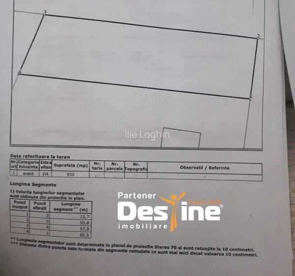 TEREN intravilan MIROSLAVA -Balciu , 930 MP, 89.900 EURO