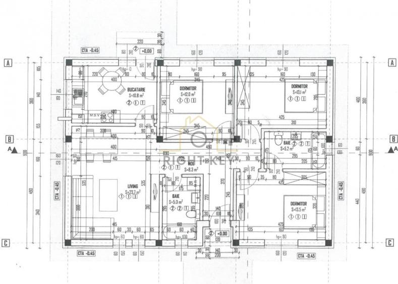 Case parter 4 cam, 380mpt, asfalt, parc, toate utilitatile!Comision 0% - 18