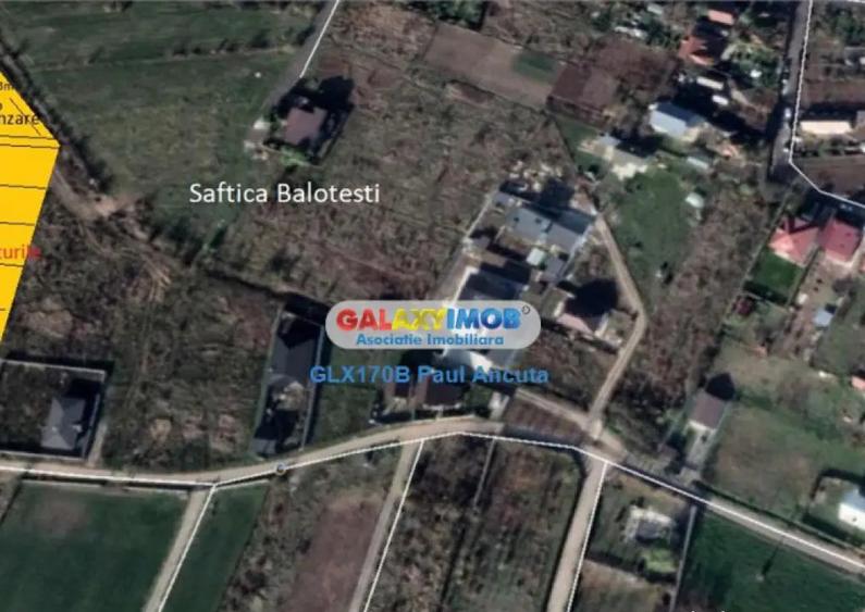 Teren Balotesti Saftica 1250 mp str Lacului cu utilitati apr - 3