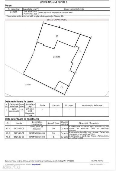 Casa + teren 203 mp, front 13 ml, Zona Petricani- Tei - 1