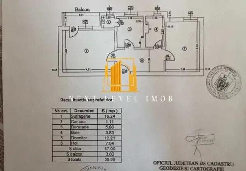 Apartament 2 camere decomandat Trivale, Complex 1 - 7