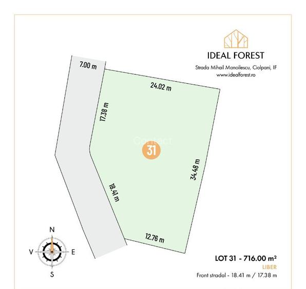Ideal Forest -vindem LOT 31 - 716 m2 Ideal Forest -vindem LOT 31 - 716 m2