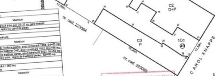 PARTICULAR   TEREN  DE  VANZARE 363 MP.  D12,40   STRADA CAROL    KNAPPE   NR.49 - 3