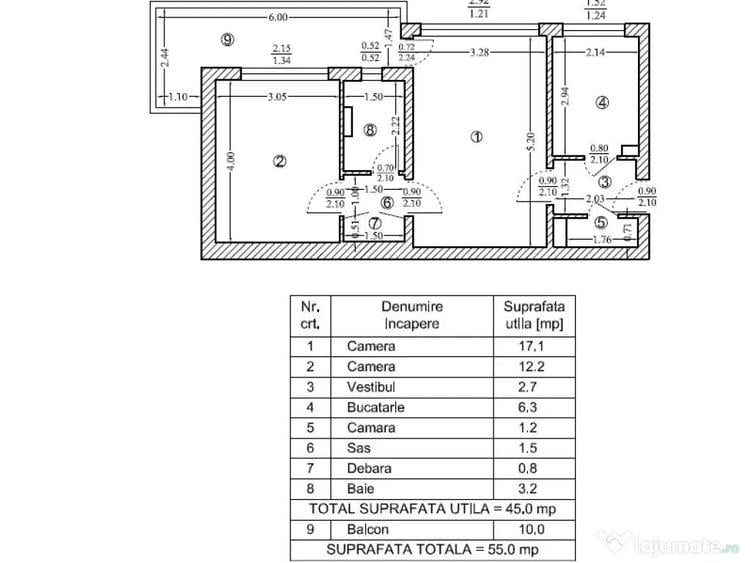 Apartament 2 camere, Bucurestii Noi, parc Bazilescu, etaj 7 - 1