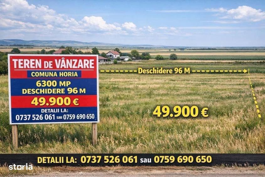 De vanzare teren intravilan, situat in Horia, 6300mp 49.900 euro - 1