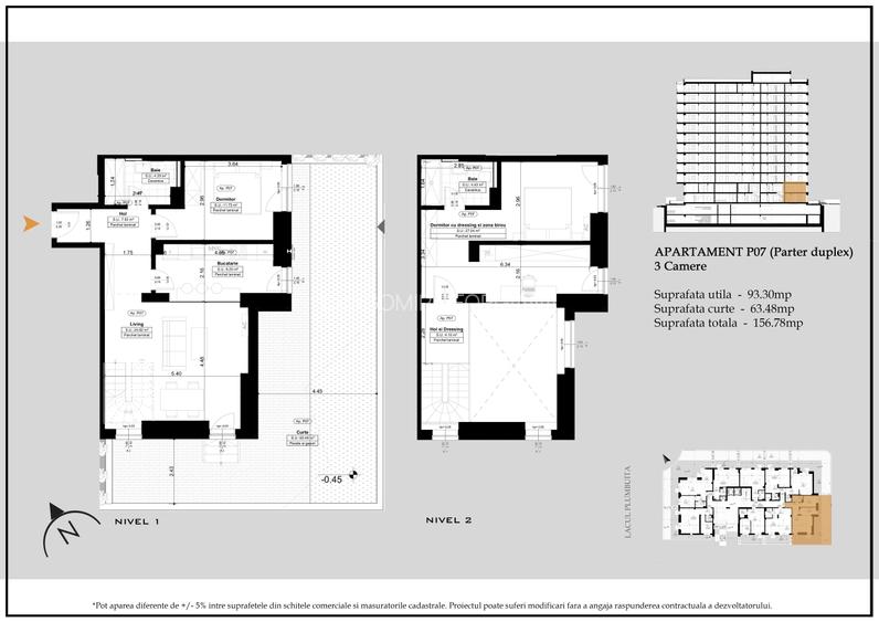 Apartament tip Duplex 3 camere de vanzare Lacul Plumbuita II Apartament tip Duplex 3 camere de vanzare Lacul Plumbuita II