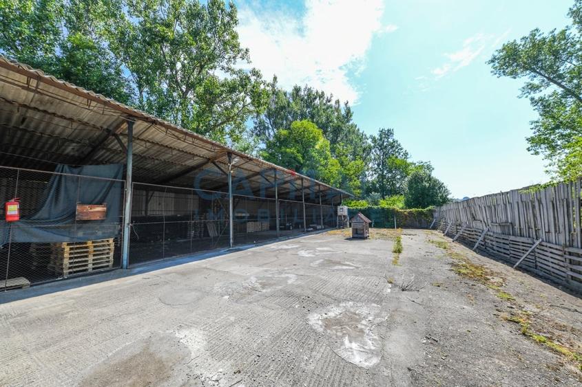 Teren intravilan, 10.000 mp, Imprejmuit+ drum privat+cladire de birouri, Dej - 20