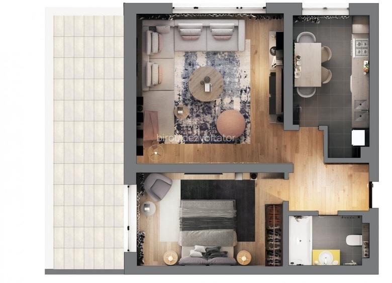 Apartament cu 2 camere decomandat în Pipera Apartament cu 2 camere decomandat în Pipera