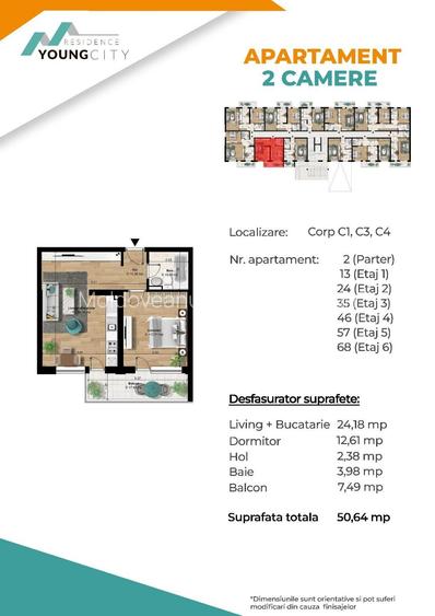 Apartament cu 2 camere decomandat în Berceni Apartament cu 2 camere decomandat în Berceni