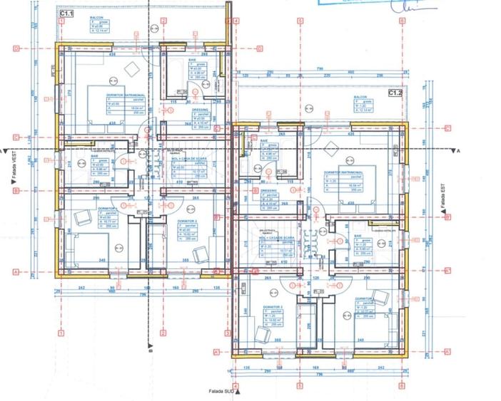 Proiect autorizat 4 duplexuri (8 unitati) - teren intravilan 2700 mp Chinteni - 4
