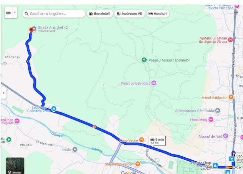 Teren intravilan 3650 m2 - strada Aranghel 40 - Loc. Ramnicu Valcea Teren intravilan 3650 m2 - strada Aranghel 40 - Loc. Ramnicu Valcea