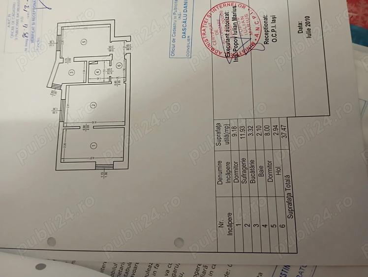 Vand apartament 3 camere, renovat, zona deal. - 1