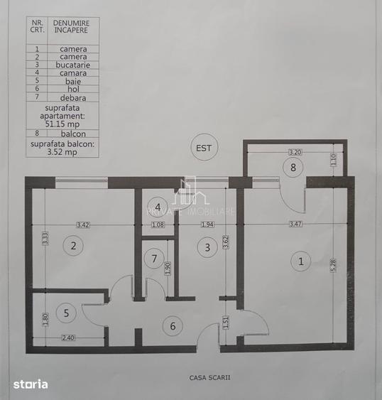 Apartament cu 2 camere decomandat în Tudor Vladimirescu