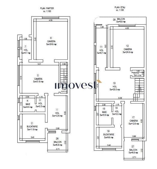 Duplex de vanzare in Satu Mare | 5 camere, demisol complet, zona Titul - 14