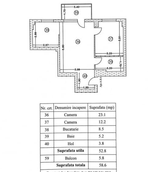 0% | Apartament 2 camere NOU, semidecomandat, 58 mp, 2 bai  | Atrium - Sisesti - 12