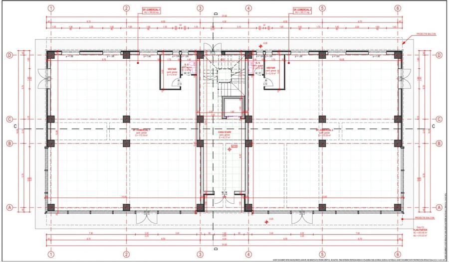 *SPAȚIU COMERCIAL* - 173 mp - Parter complex rezidential Visani - 1