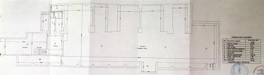 Magheru  425 mp  spatiu cu chirias  ideal investitie - 1