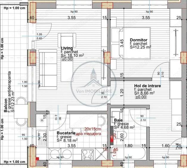Apartament 2 camere / etaj 1 / loc de parcare si boxa / zona CETATII - 5