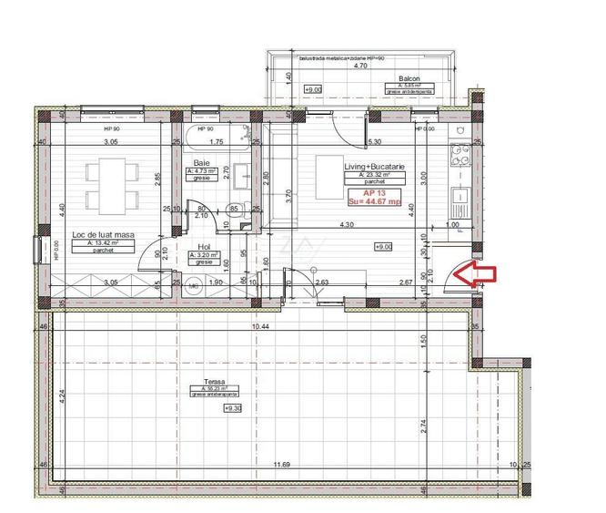 Apartament tip Penthouse. Bloc finalizat. Toate utilitatile. - 11