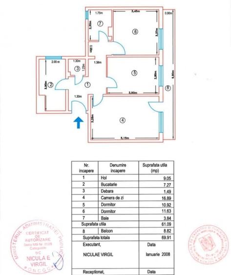 Apartament 3 camere – mobilat & utilat – Brancoveanu – comision 0% - 18