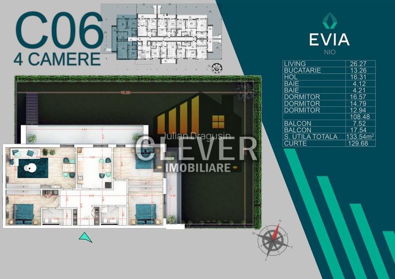 Apartament Premium 4 Camere-Gradina Proprie 130mp Apartament Premium 4 Camere-Gradina Proprie 130mp