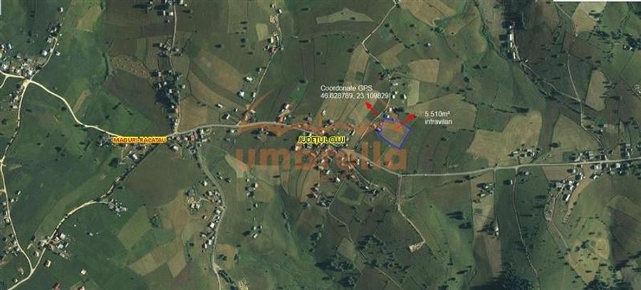 Teren de vanzare in Maguri-Maguri-Racatau, jud. Cluj 5.510m&Acirc;˛/20&acirc;Ź m&Acirc;˛ intravilan. - 1