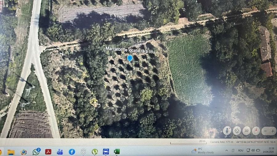 Teren intravilan 1.800 mp Livada de pruni, Cuza Voda (Calarasi) - 1