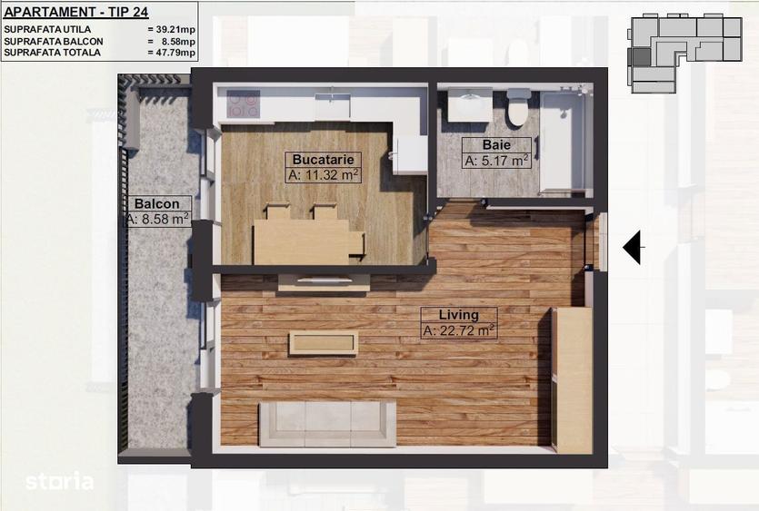 Garsoniere in Dobroesti | Comision 0% | Direct Dezvoltator - 6