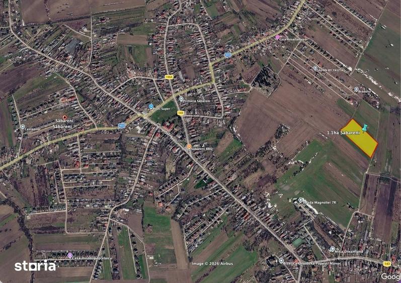 Teren Construcții intravilan de 360 mp, în Săbăreni