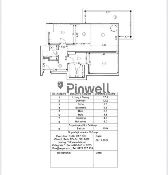 Apartament cu 3 camere decomandat, mobilat în Floreasca