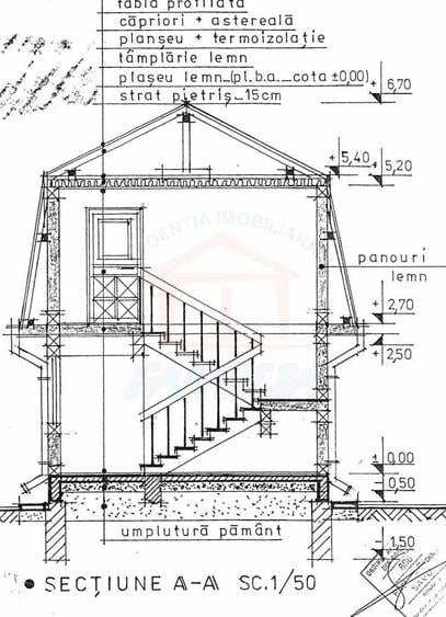 Casă cu 2 camere cu Teren 2000 Mp în Central