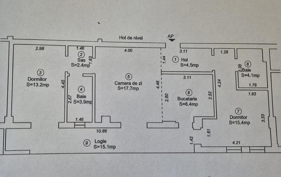 Apartament nou, mobilat, utilat, 3 camere, 2 băi, garaj subteran, terasă mare - 2