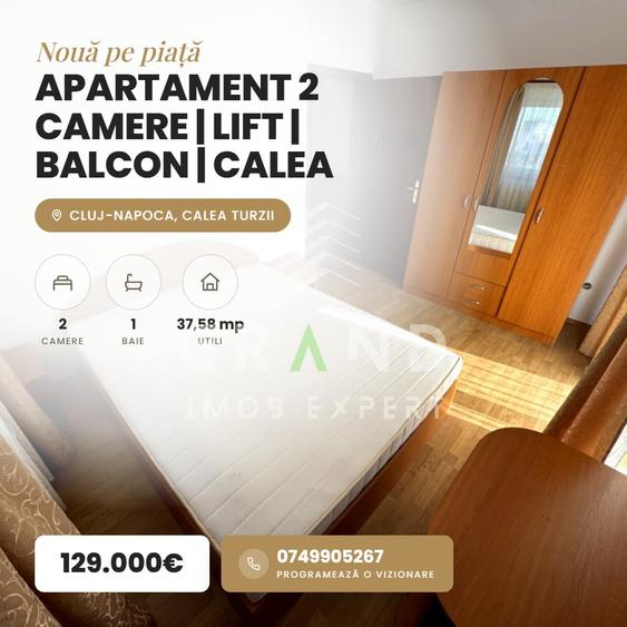 Apartament cu 2 camere semidecomandat, mobilat în Calea Turzii