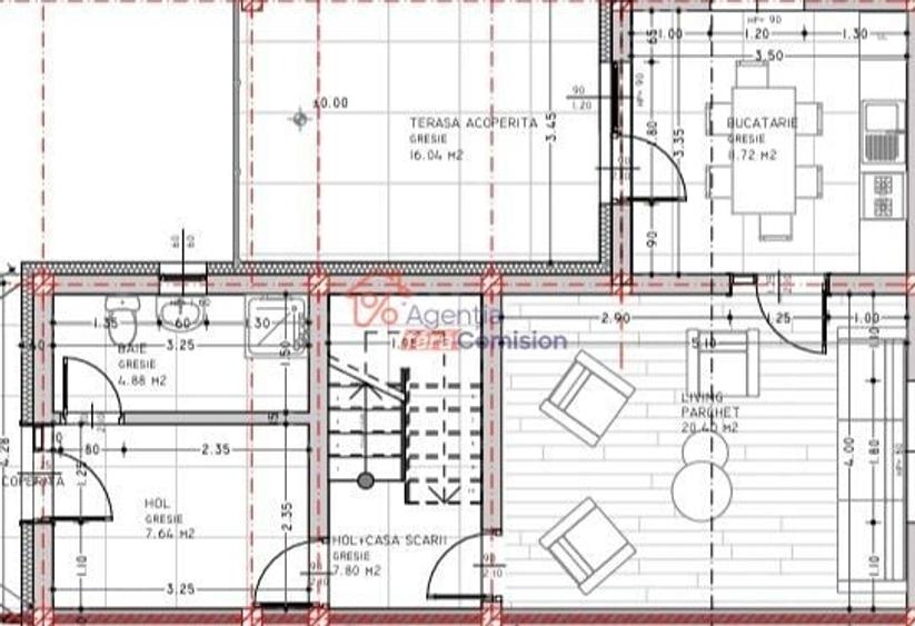 Duplex cu 3 camere cu Canalizare în Valea Adâncă