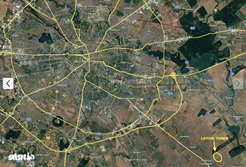 PROMOTIE SOC! teren intravilan Frumusani langa Bucure?ti, padure, RATE