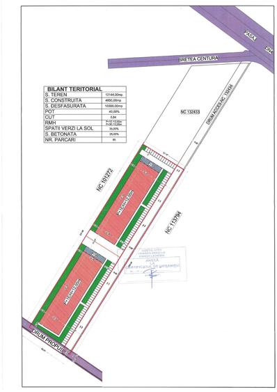 Teren Construcții intravilan de 12144 mp, în Est