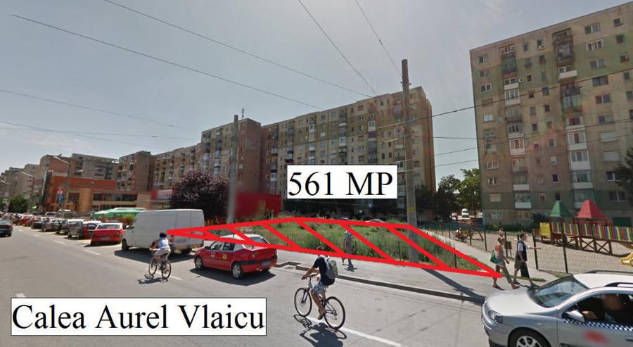 Teren de 561 mp, în Aurel Vlaicu