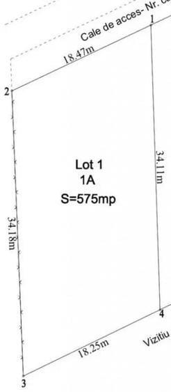 Teren de 575 mp, în Rediu