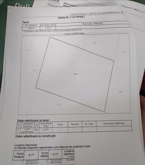 Teren Construcții intravilan de 1471 mp, în Gârliciu
