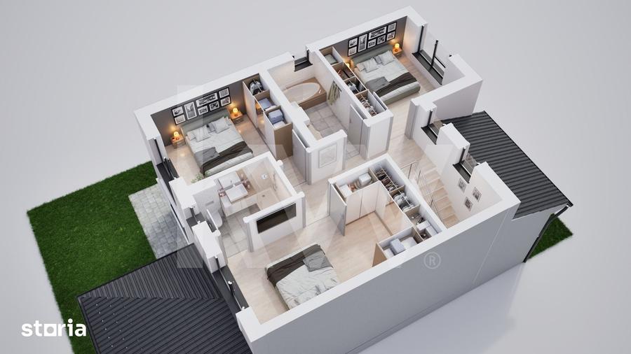 Casa duplex 5 camere in cartier nou ?ura Mica - 2