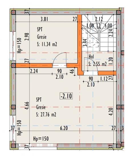 Duplex cu 4 camere cu Canalizare în Dâmbul Rotund
